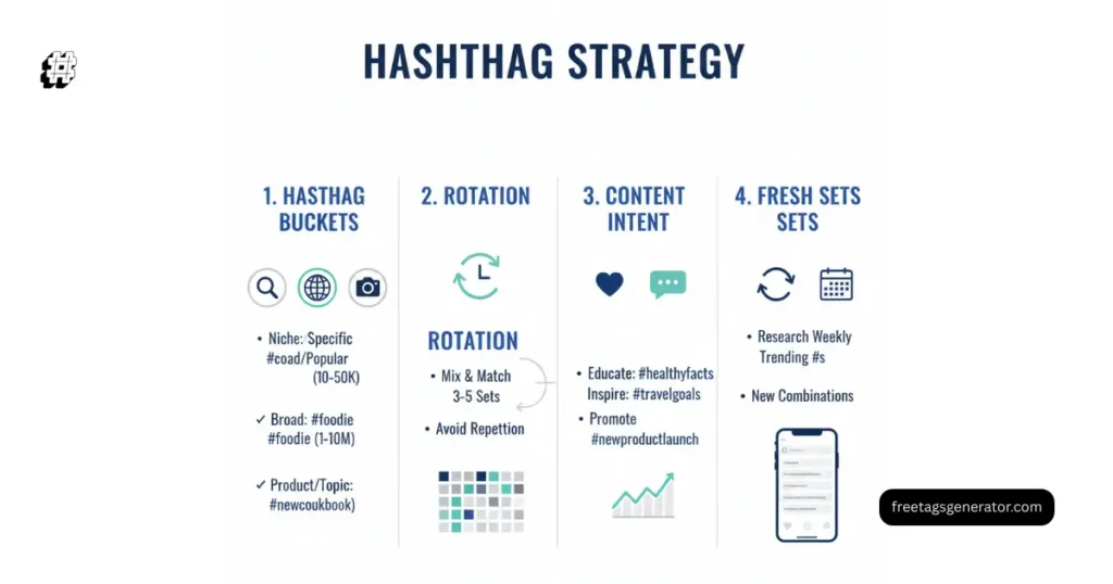 Instagram reach hashtags strategy step by step