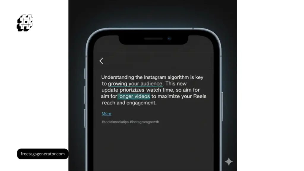 Keyword-optimized Instagram captions improving content discovery.