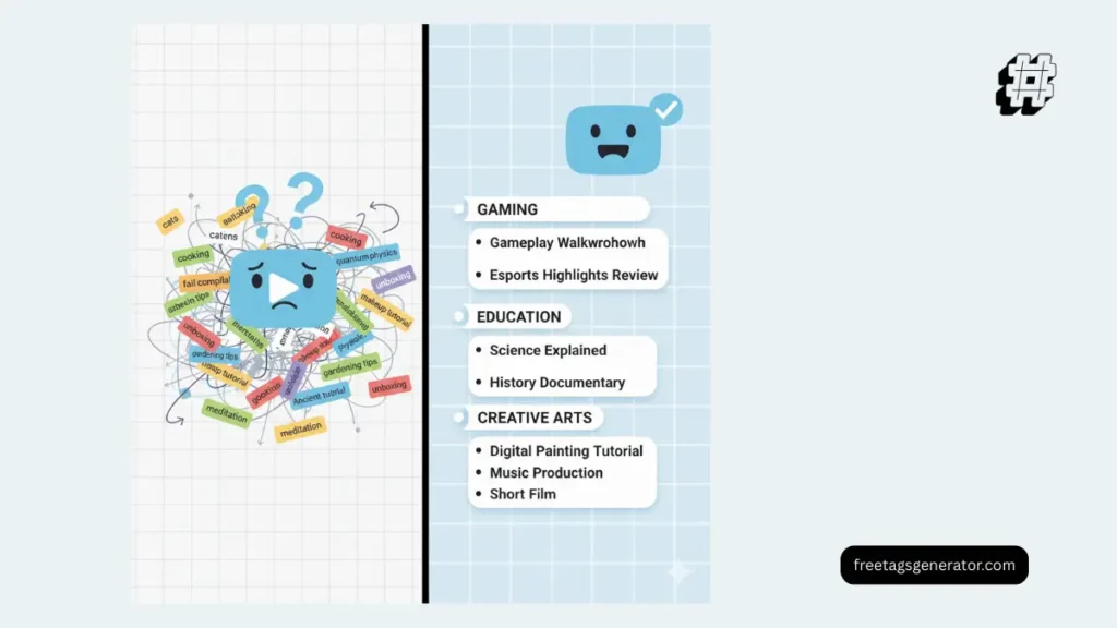 random YouTube tags hurting reach