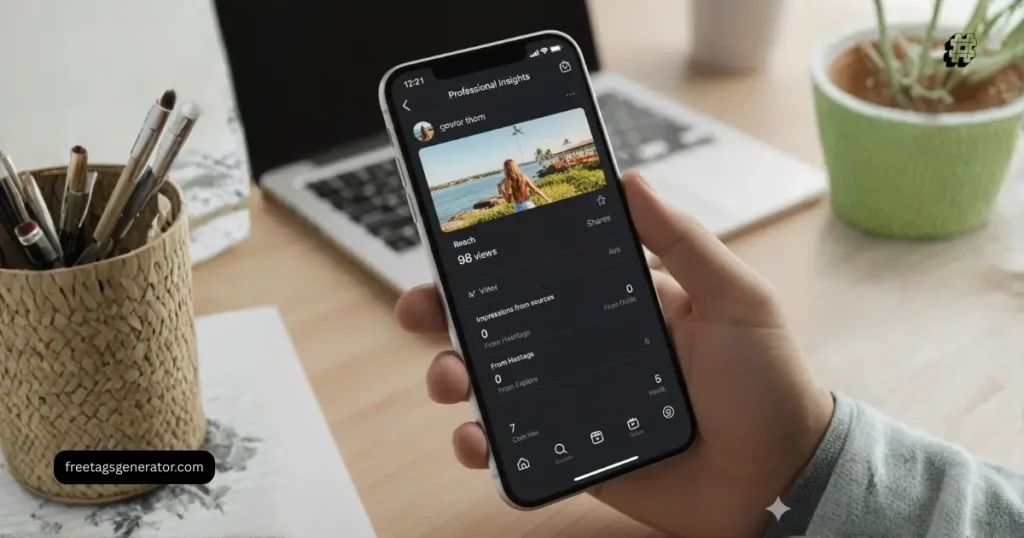 shadowban symptoms instagram shown through low reach and hashtag impressions