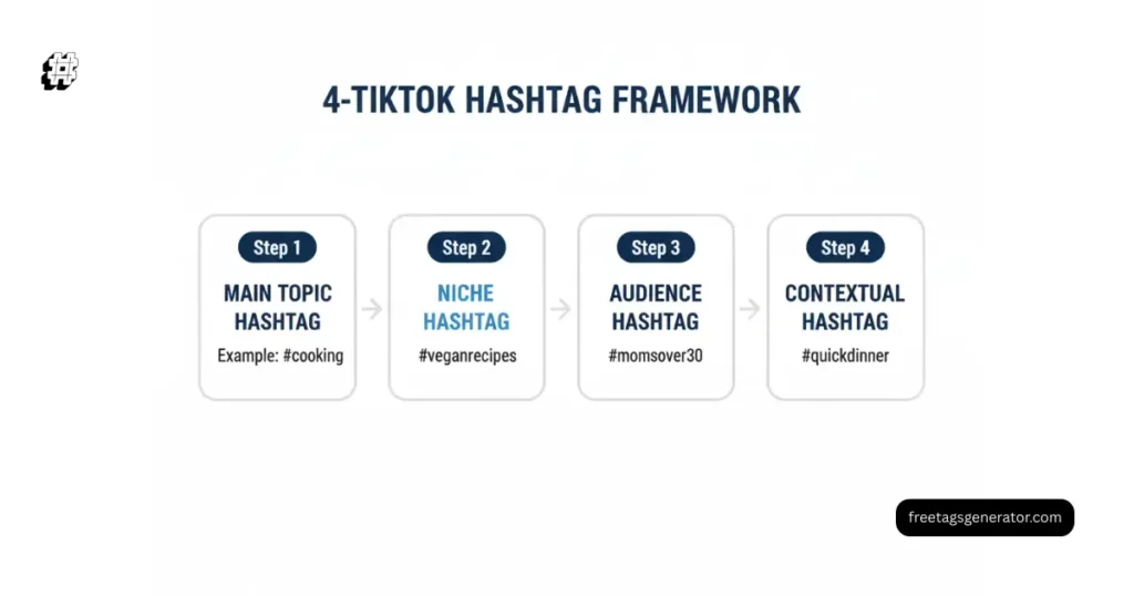 TikTok hashtag strategy framework for better reach