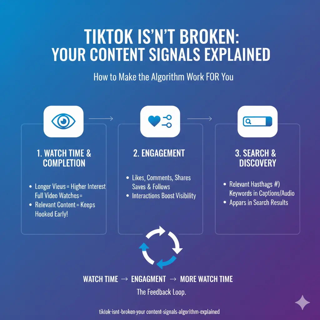 TikTok Isn’t Broken, Your Content Signals Are How the Algorithm Really Works