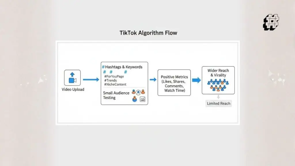 TikTok algorithm using tags for video distribution