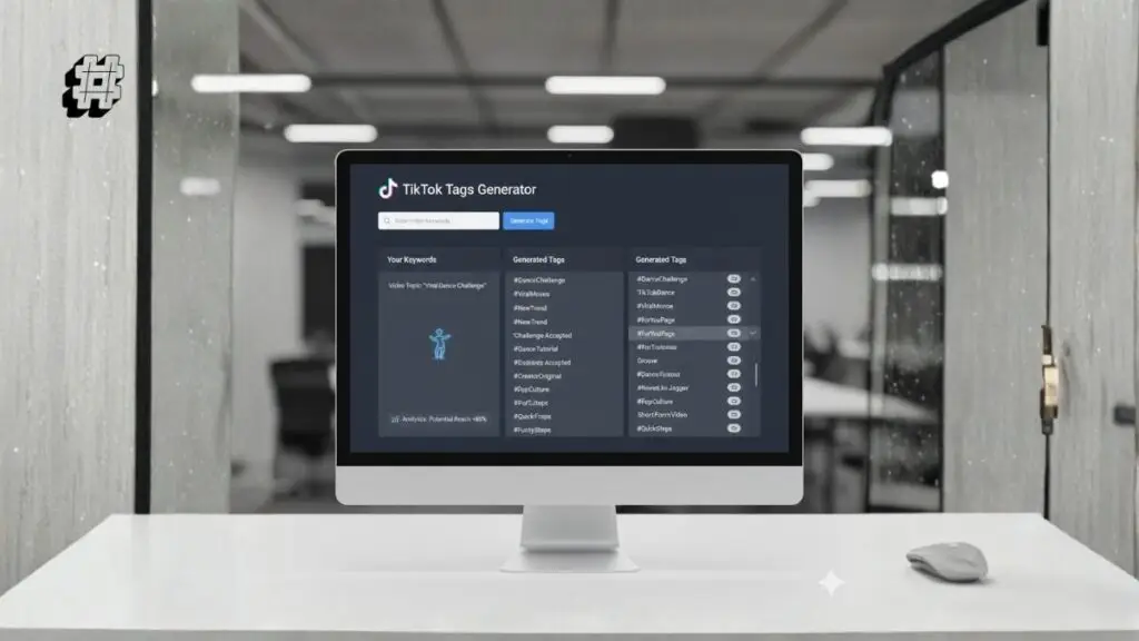 TikTok tags generator tool for finding relevant tags