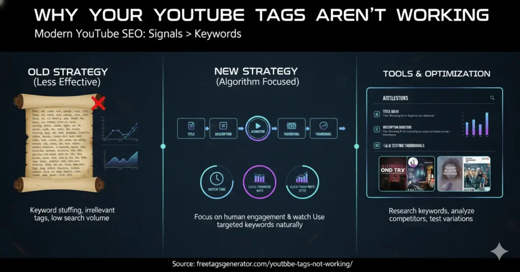 youtube tags not working