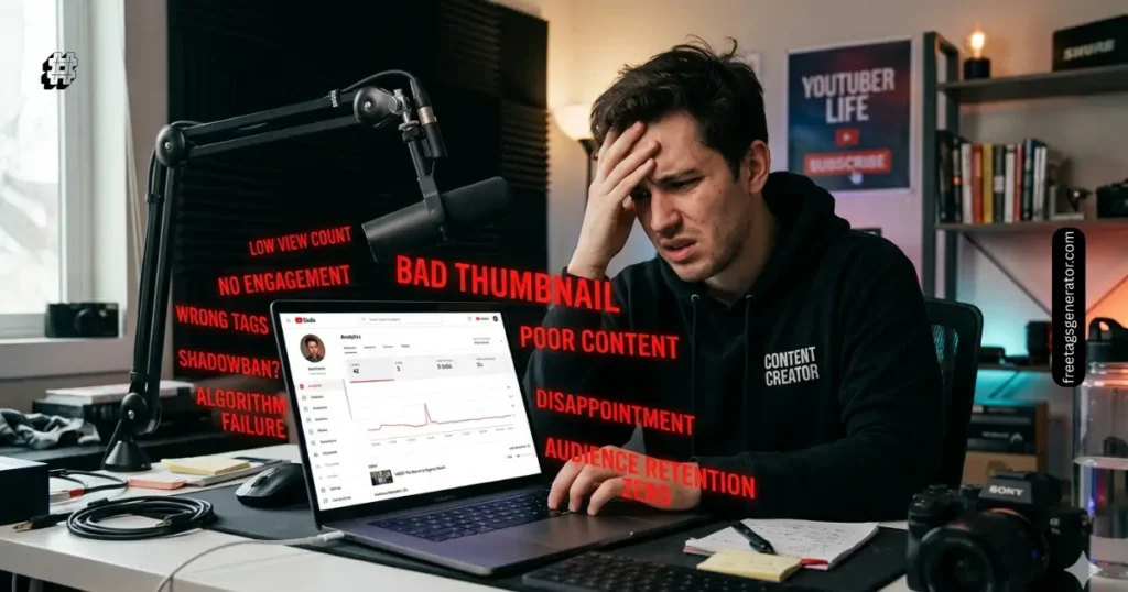 YouTube tagging mistakes causing low views and poor channel growth