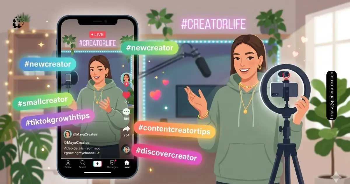 TikTok hashtags for new accounts helping creators grow and reach new audiences