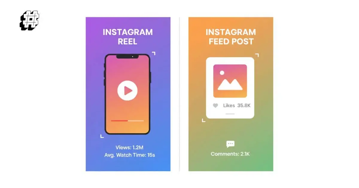 Difference between Instagram hashtags for reels and feed posts