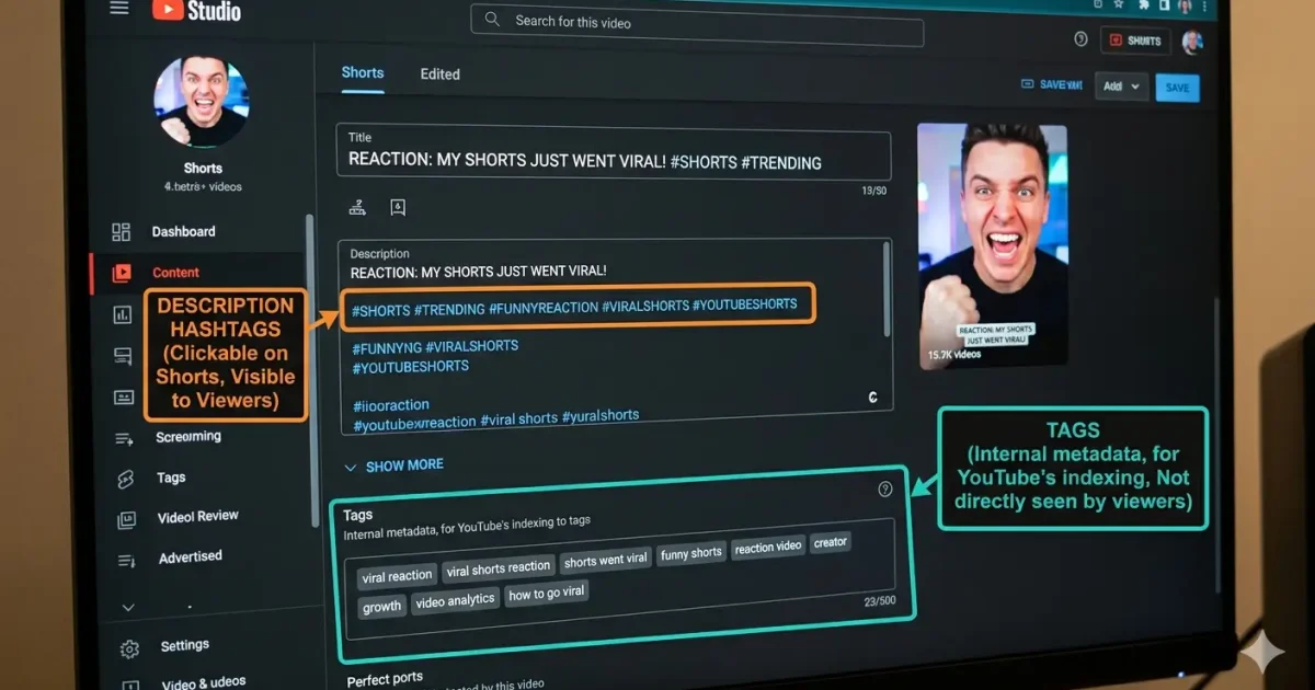 Tags for YouTube Shorts: The Rules Are Different Here