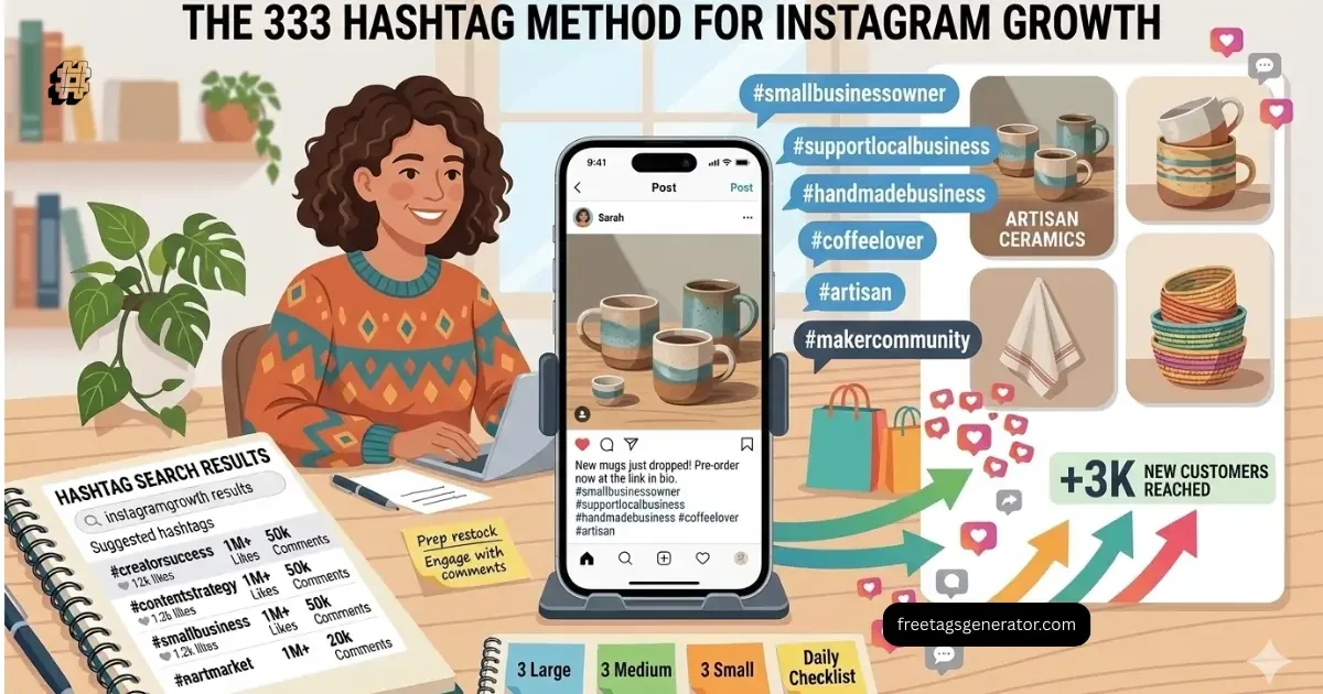 Instagram hashtags for small business pages to attract customers.