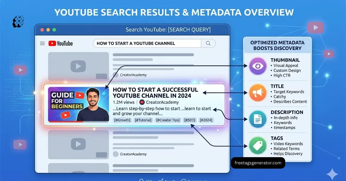 how YouTube tags help videos appear in search results